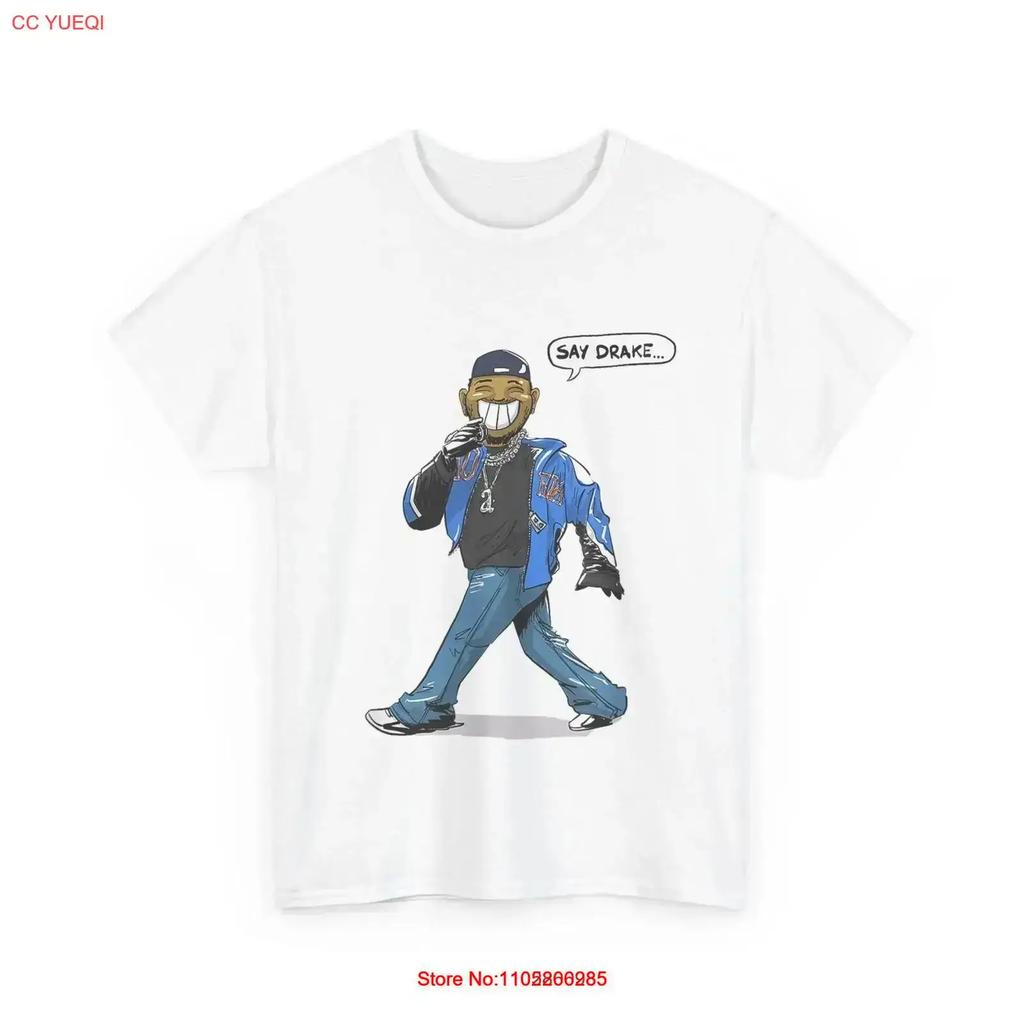 Say Drake For T Shirt Vintage Fashion Stylish Top Everyday Wear Casual Designer Clothes Breathable Slightly Vintage