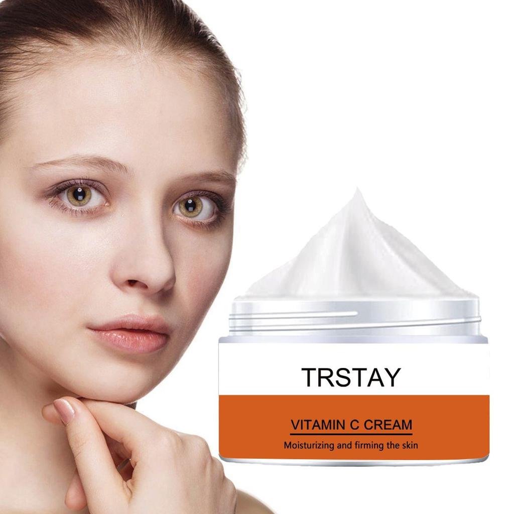 TRSTAY Vitamin C For Face Cream Pigments Dark Spots Removal Whitening Facial Cream Lightening Skin Care Products Beauty Health