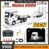 1:64 Huina 9900 RC Вантажівка-платформа Трактор-вантажівка 12-канальна RC Машинка Міні зі світлом 2,4 ГГц Пропорційний Точний Керування Іграшка Подарунки Новий