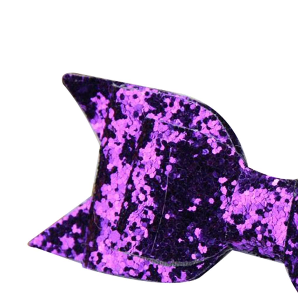 Women Girl Sequined Glitter Hairpin Bowknot Barrette Sweet Crystal Hair Clip Bow
