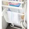Yamazaki Washing Machine Side Magnetic Storage Rack White Approx. W28 x D11 x H67cm Plate Laundry Rack 3309