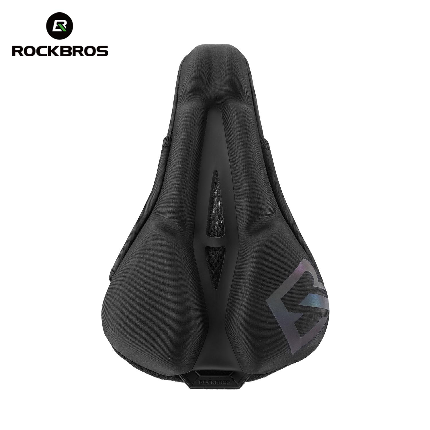 ROCKBROS Велосипедная накидка на седло Высокоэластичная Удобная амортизация Чехол на велосипедное седло Пена с эффектом памяти Амортизирующий чехол на седло