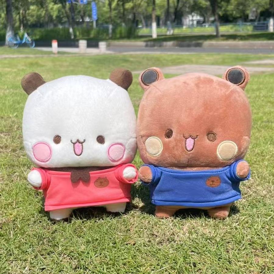 Fashnics Unisex Kawaii Bubu And Dudu Plush Toy Yier Panda Bear Doll Cute Lovely Cartoon Stuffed Soft Plushie Home Decoration Gift For Girlfriend