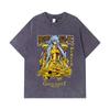 275 GSM Washed T-shirts 100% Cotton Saint Seiya V25 Pisces Print Unisex Heavy Cotton T Shirt