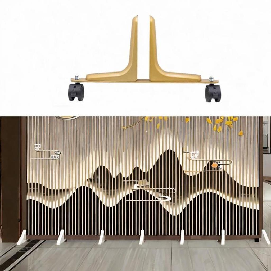 Alloy Room Divider Holder Folding Partition Stand Base Easy to Install Sturdy and Stable