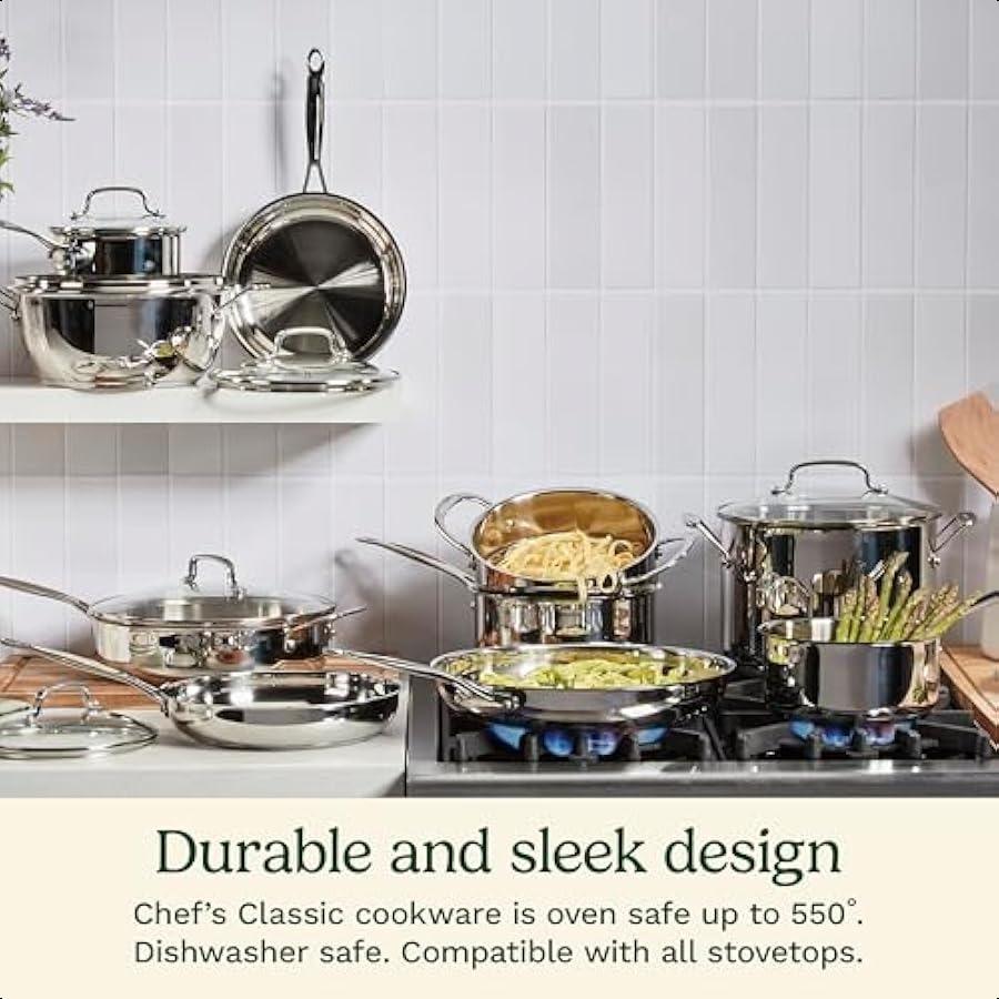 

Сотейник 1,5 кварты с крышкой Коллекция посуды Chef s Classic из нержавеющей стали 71916 United States