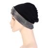 Stretch Fabric Shiny Thread Front Cross Indian Hat Crystal Linen Headscarf Muslim Base Layer Cap