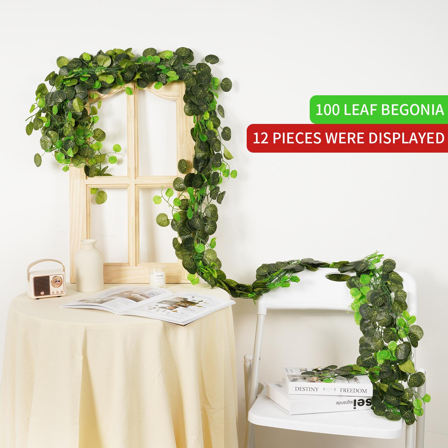 1Pc Artificial Ivy Leaf Garland Plants Room Party Wedding Decoration Garden Wall Home Decor Artificial Vine Green Creeper