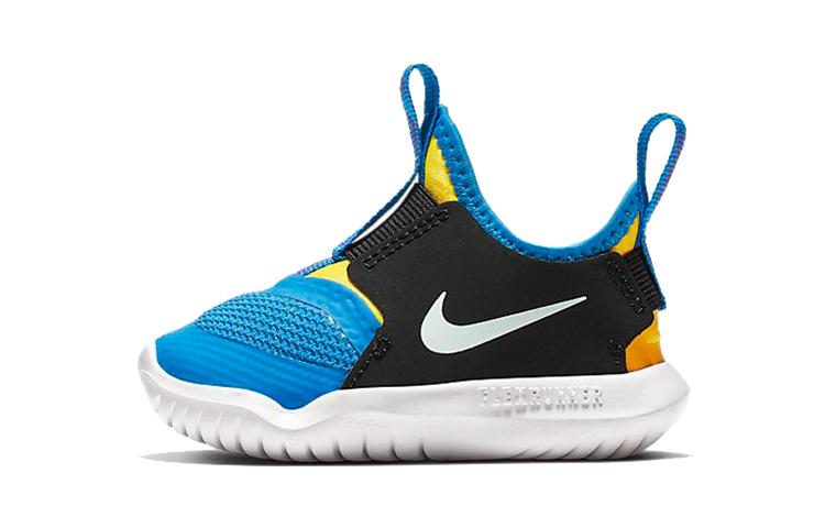 

Nike Flex Runner Woven Abrasion Resistant Breathable Abrasion Resistant Breathable Low top Running Shoes Black Blue AT4665-401 22