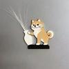 Flower Vase Puppy Fridge Magnets, Magnetic Stickers for Dog Hair and Whiskers, Storage Bottle Ornaments, Cute Cartoon Collectible Ornaments