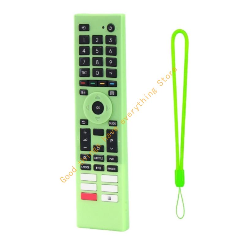 

Силиконовый чехол для пульта ДУ Toshiba CT-95069 95041 95022 95024, защитный корпус, улучшенный комфортный захват 55KF светло-зеленый