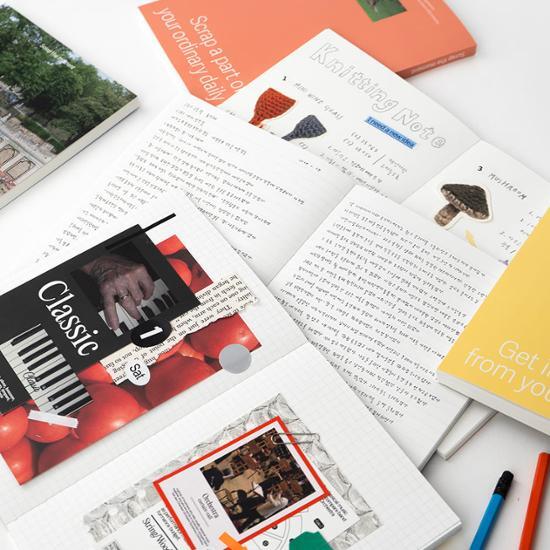 Luca Lab Scrap The Moment Notizblock Ver.2 - Kariert/Liniert/Blanko, ein beliebter Ausdruck in Korea