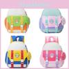 Baby Girl Toddler Backpack With Fun Cartoon Print And Soft Nylon Fabric For Early Education
