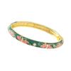 Enamel Vintage Cloisonne Bangle Traditional Butterfly Floral Chinese Flower Bangle Vintage Chinese Women's Hand Bracelet