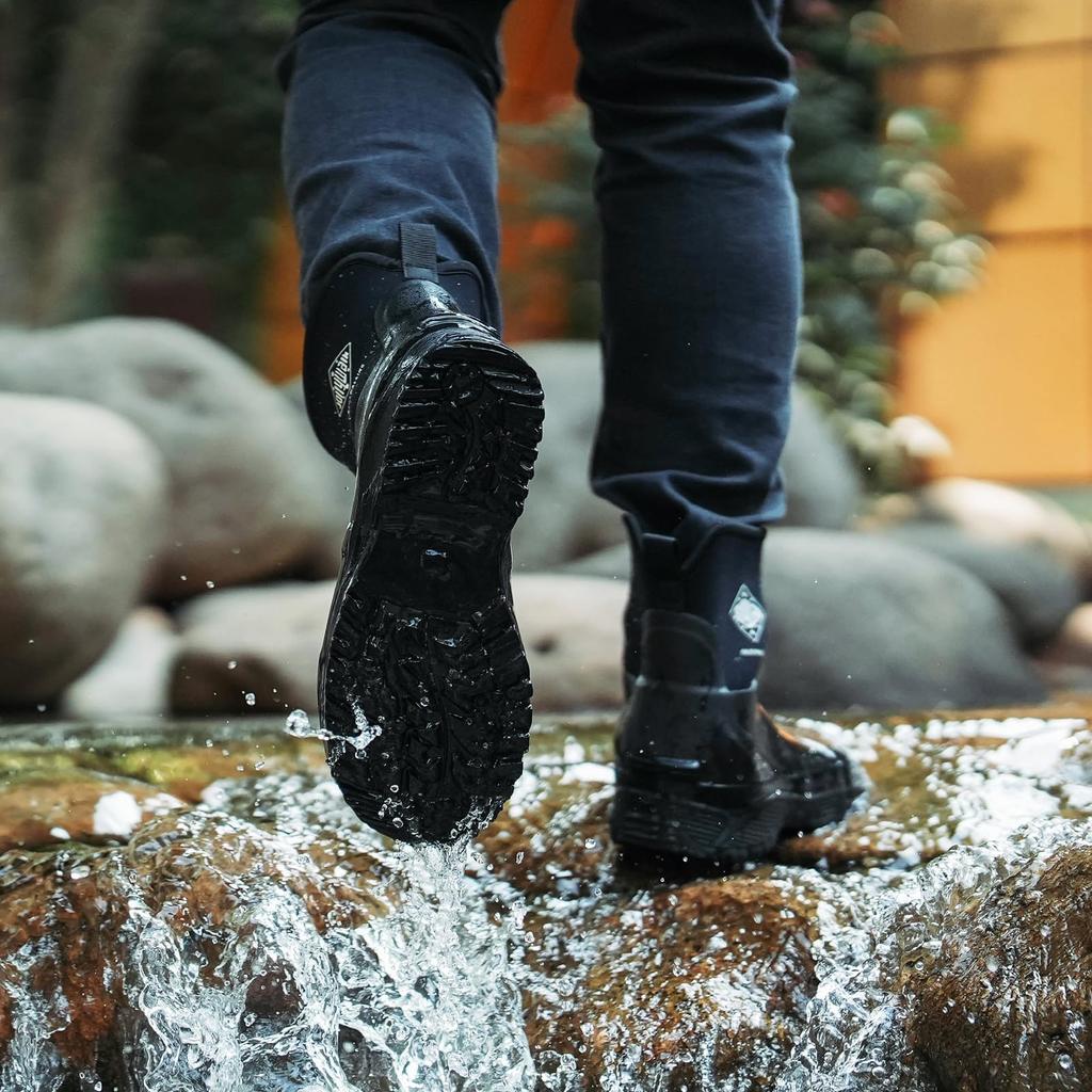 Neoprene Rain Rain Suitable for Cold Outdoor Stylish [Jollywalk] Boots, Men's Boots, Waterproof, Winter, Snow, Slip-Resistant, Lightweight, Soft,