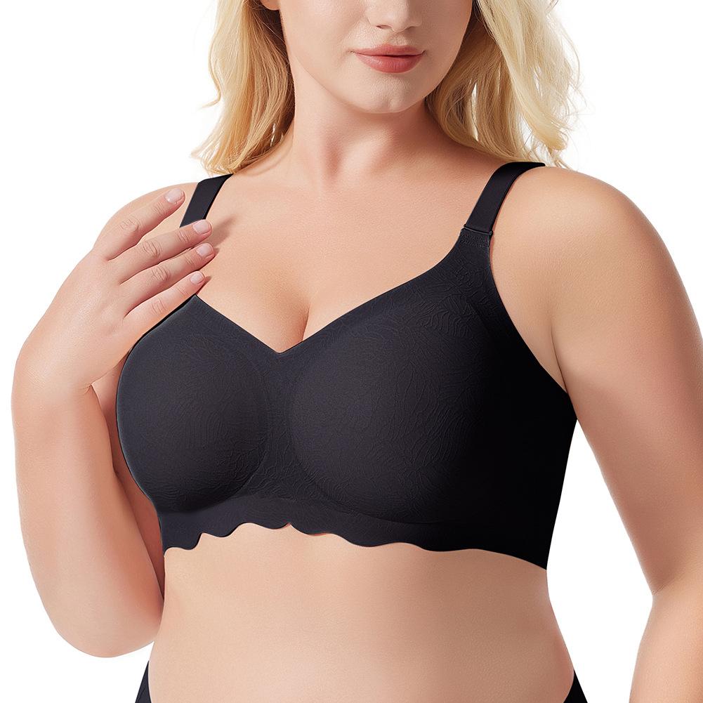 Seamless Fashion Bra with Soft Gel Cups Gathering Comfort Bra for Women Ultra-Soft Design Minimises Side Bulge