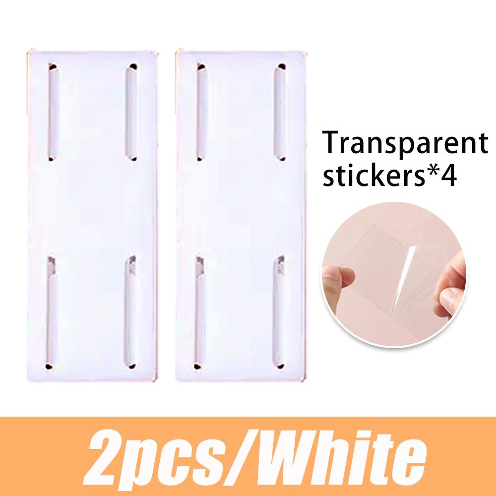 Wall-mounted Plug Fixer Holder Self-adhesive Sockets For Cable Wire Organizer Seamless Cable Sockets Holder To Home Appliance