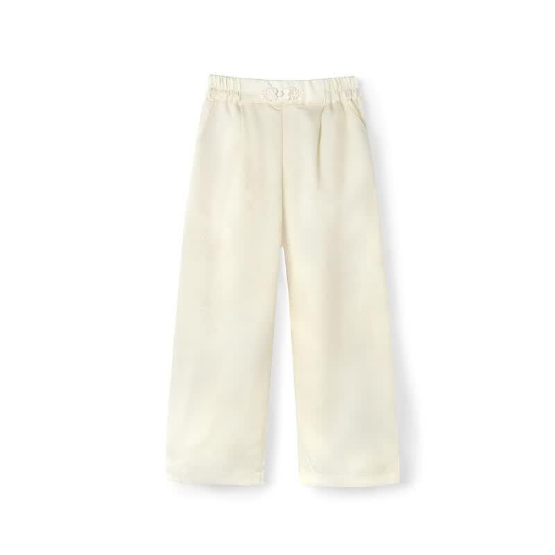 ABC KIDS New Chinese Style Jacquard Girls' Autumn Casual Pants