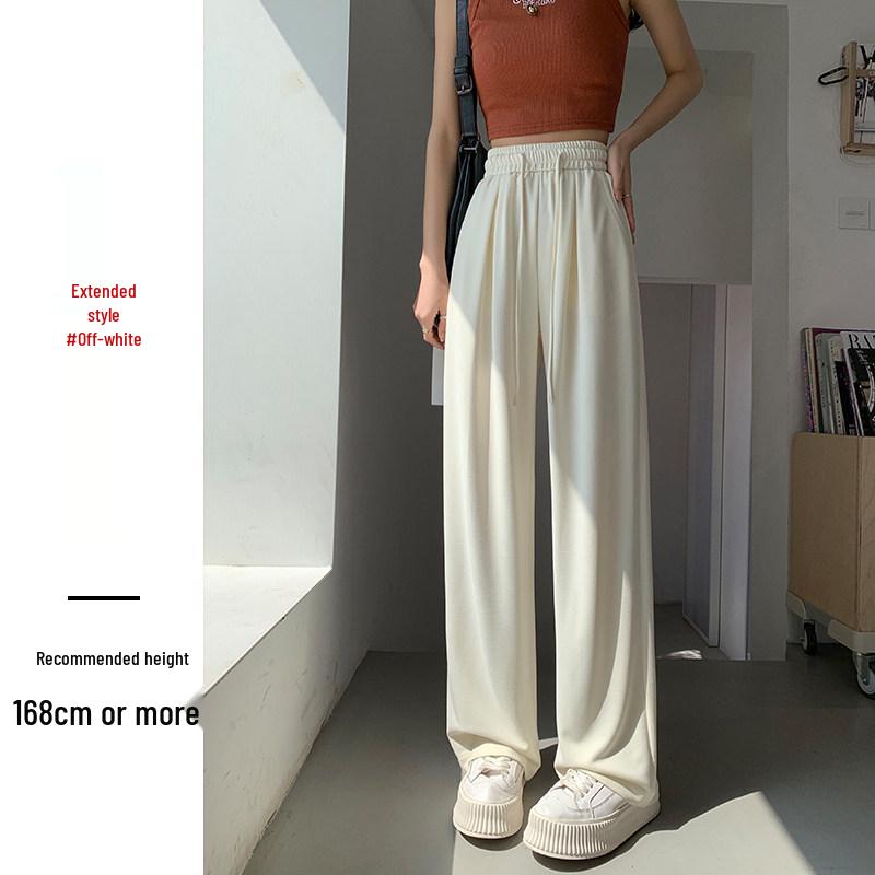 

Women s High-Waist Gray Cupro Pants - Straight Leg, Tall Fit, Lightweight for Spring, Summer, and Autumn XXL (131-140 lbs)
