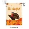Turkey Yard Decoration Flag: Halloween Pumpkin & Thanksgiving Festival Garden Flag