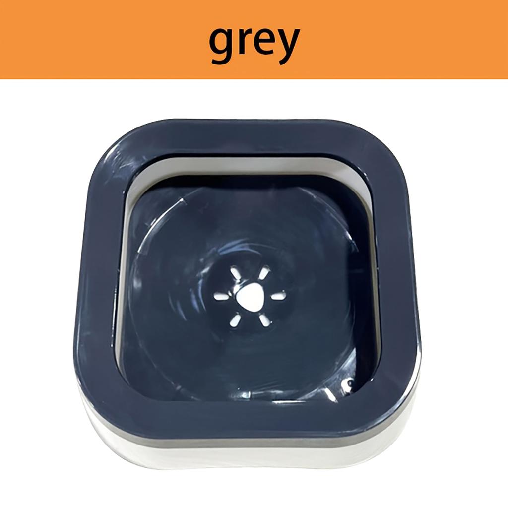 1PC Dog Floating Water Bowl No Spill Slow Water Feeder Dog Bowl Non-Slip Pet Drinking Fountain