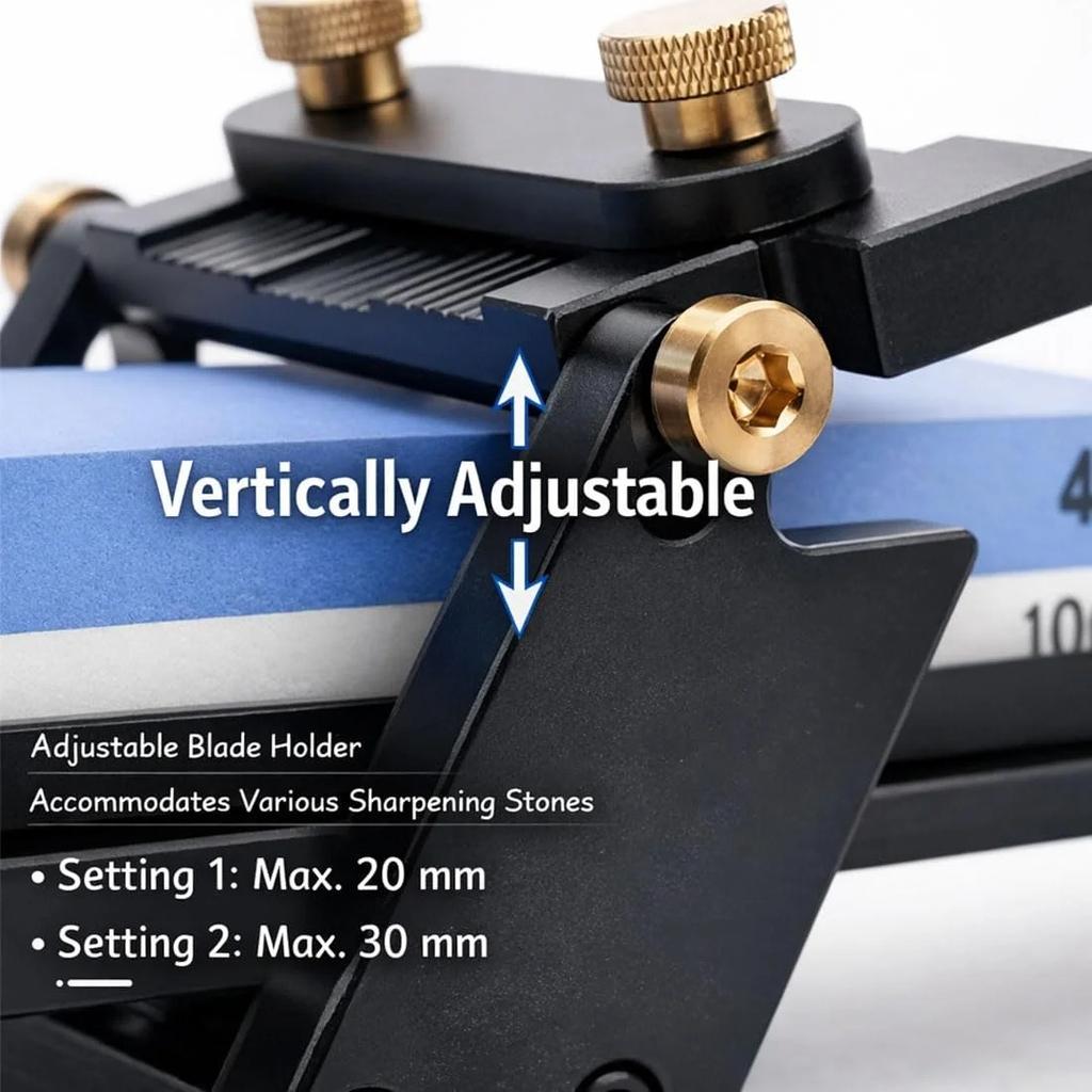 Chisel Sharpening Jig Set, Fixed Angle Whetstone Wood Honing Guide Grinding Frame, Professional Sharpening Stone Tool Kit