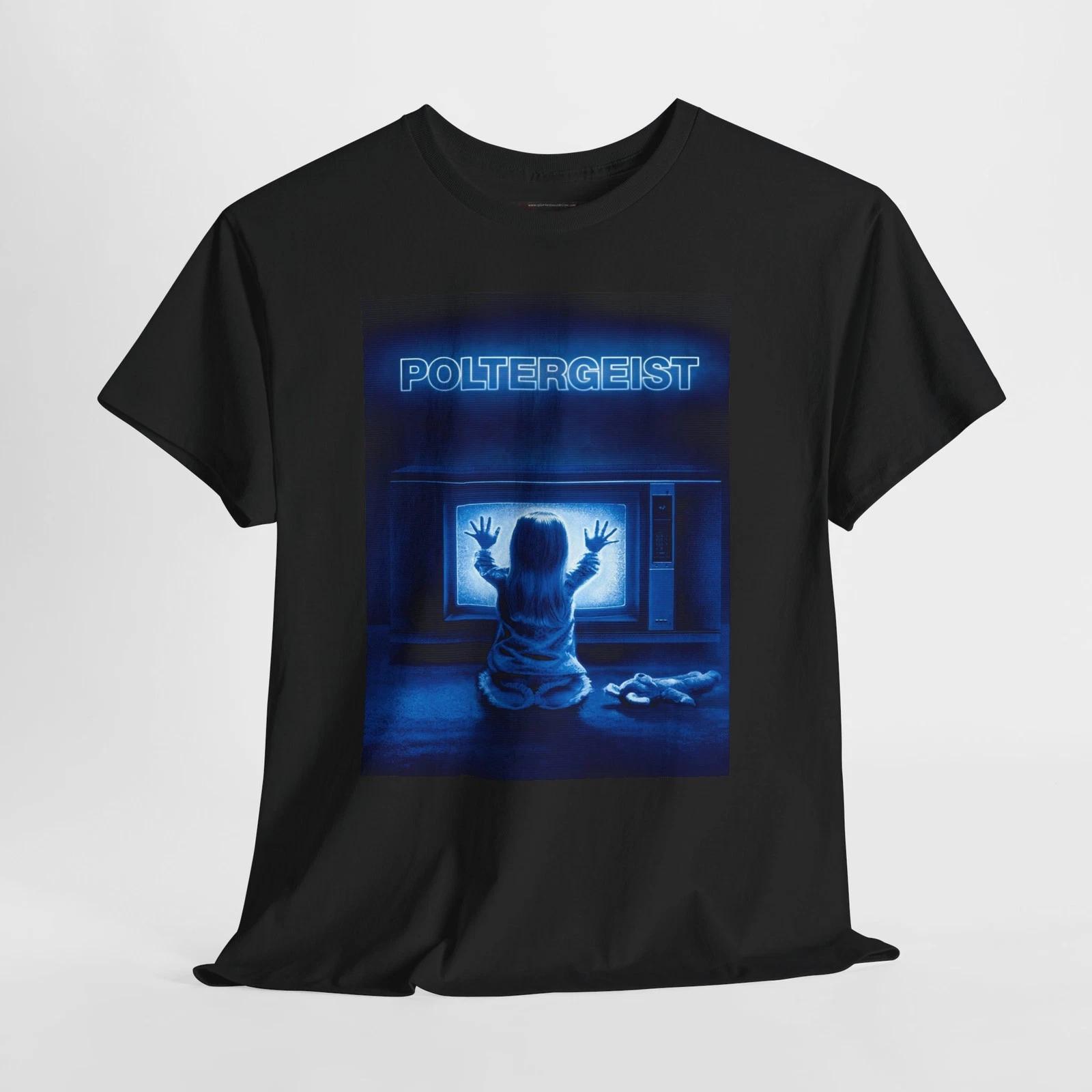 Poltergeist 1982 Retro Movie Poster Horror Unisex Graphic T-Shirt 2XL