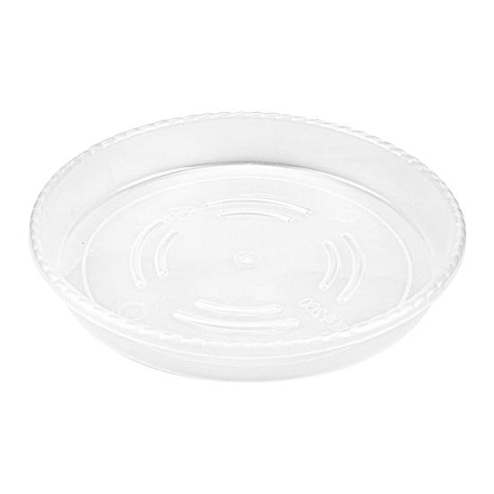 10 ks Plastové květináče odkapávací tácky Průhledné kulaté kreativní podšálky Dekor