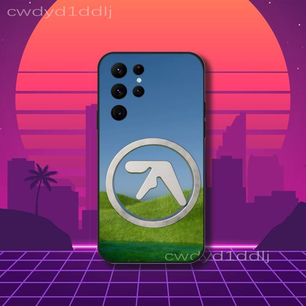 A-Aphex Twin Syro LOGO Phone Case For Samsung S10,S21,FE,S21 ,S26,S25,S24,S23,Ultra,S9,S22,Plus Black Shockproof Silicone Sof