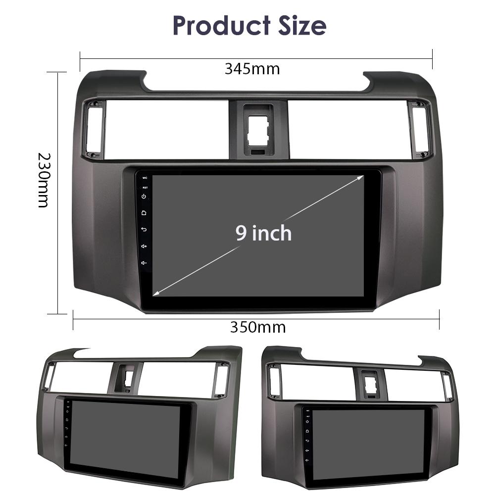 Radio auto 4G 9' Android 12 pentru Toyota 4Runner 2009 - 2019 Player multimedia 4 Runner GPS 2din Carplay Auto Stereo DSP Ecran inteligent Unitate principală