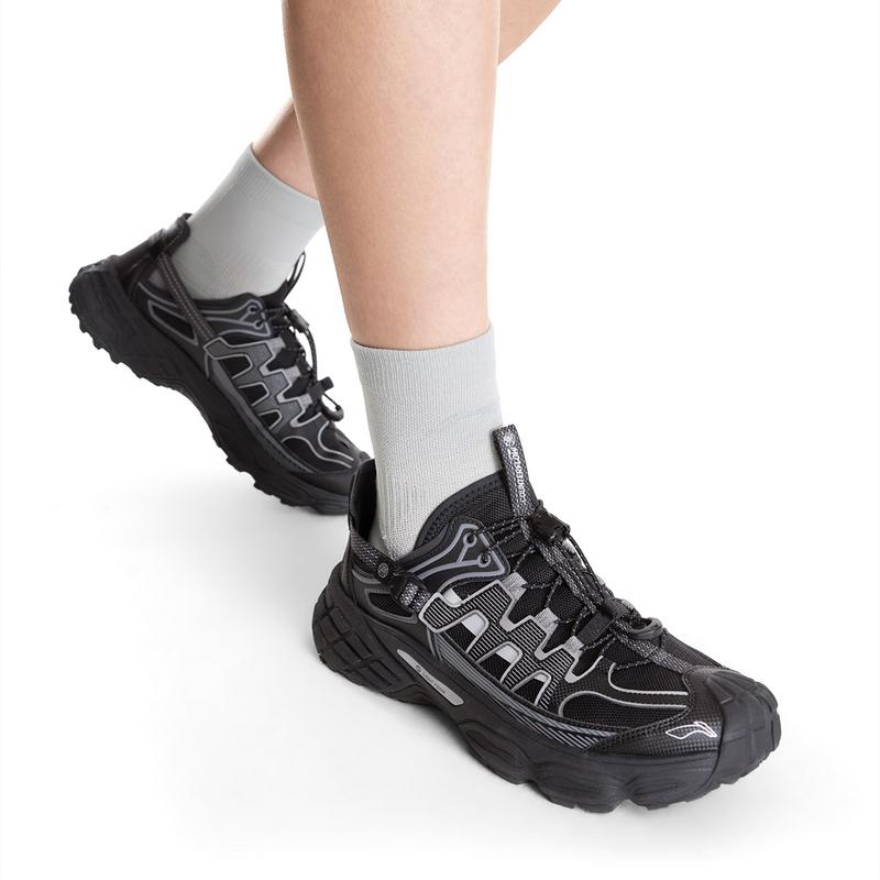 Li Ning Outdoor CF Tracing, Wild Nature Slip Resistant, Abrasion Resistant, Reflective, Rebound Low top AGHW001-3
