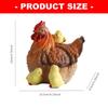 Outdoor Resin Hen and Chick Statue Outdoor Decoration Hen Chick Decors Chicken Figurines Outside Decors for Courtyards Yard