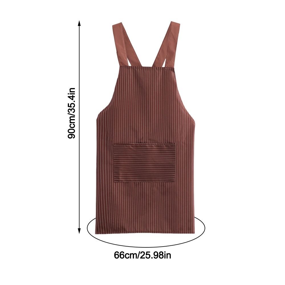 Striped Style Cooking Baking Bibs Anti-fouling Restaurant Uniform Portable Kitchen Apron  Universal
