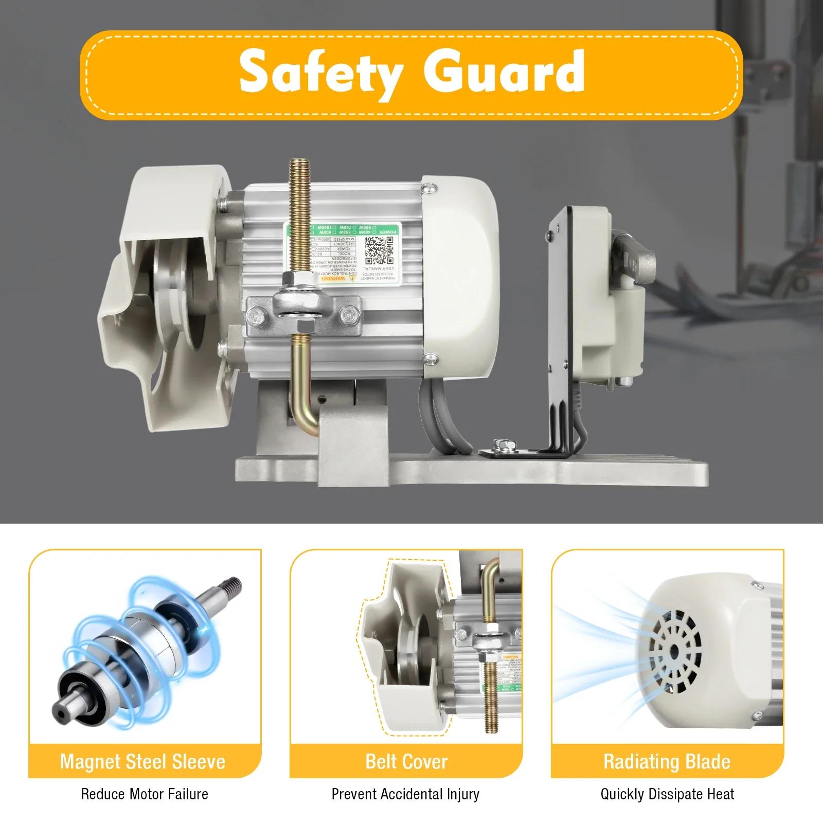 

Split Saving Speed Regulating Motor Brushless Sewing Machine Servo Motor Sewing Machine Motor Controller Electric 4500rpm 110V United States