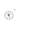 Ballerina Wall Clock Ballet Dancing Girl Brass Chinese Statue Mini Tea Pet Figurine Silent Mute
