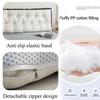 Non-slip Bedhead Cushion Large Pillow Summer Waist Protection with Zipper for Double Sofa Tatami Bed Reading Backrest 100-200cm