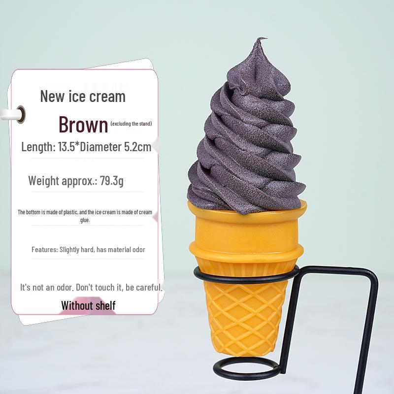 Chocolate Cream Crispy Cone Dessert Toy Photo Prop