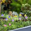 Decorative Garden Stakes 9 Pieces With Resin Umbrella Beams Metal Garden Decoration For Outdoor Patio Lawn Park Flower Bed