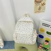 Schoolbag New Japanese Ins Style Literary Floral Schoolbag Women's High Value Fresh and Versatile Backpack Leisure Travel Backpack