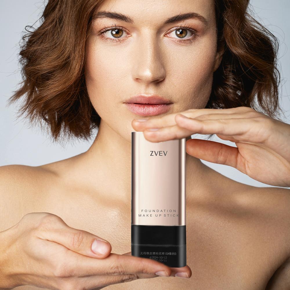 Fully Covered Eraser Foundation Stick, Velvet Moist Light Concealer Tekutý make-up Dlouhotrvající bezchybný make-up Kosmetika pro krásu obličeje