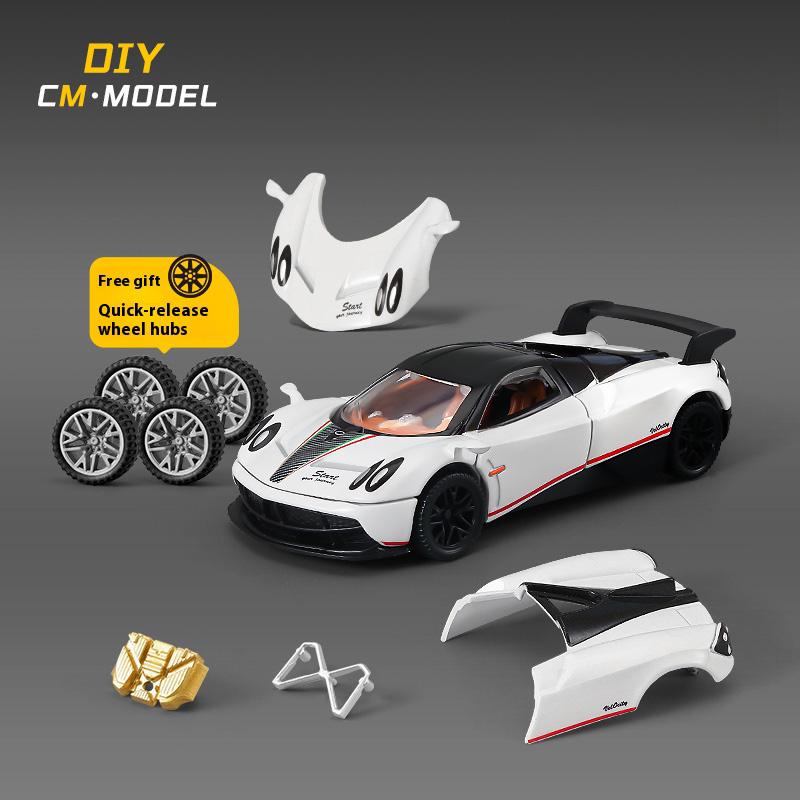 1/43 Ae86 Zonda R Automodell DIY Modifiziertes Auto Spielzeug Metall Druckguss Vorwärtsgleitend Geburtstagsgeschenk für Jungen