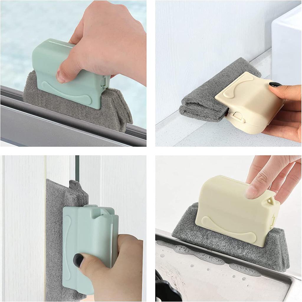 Removable Washable Dusting and Slit Cleaning Brush Set for Air Conditioner Vents, Blinds, and Windows
