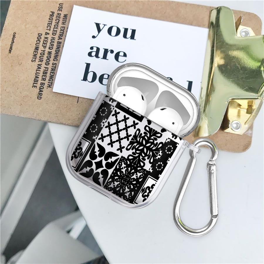 Clear Earphone Cases Cover Case For Airpods 3 Pro 1 4 Pro3 Pro2 2 Stars Carpet Patterns