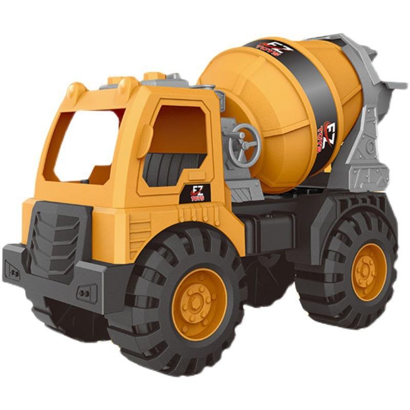 Model de vehicul de inginerie de dimensiuni mari, plastic, excavator, macara, mixer, basculantă, mașini, set de jucării pentru copii, băieți, joc de nisip în aer liber