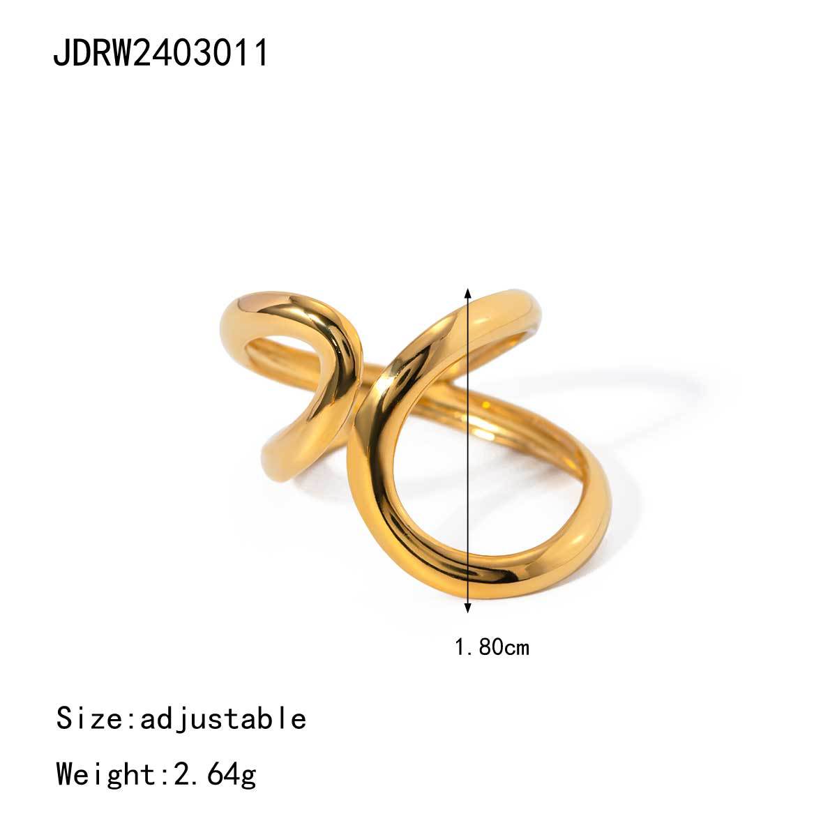 Titanium steel flower ring jewelry non-fading jewelry 18k stainless steel