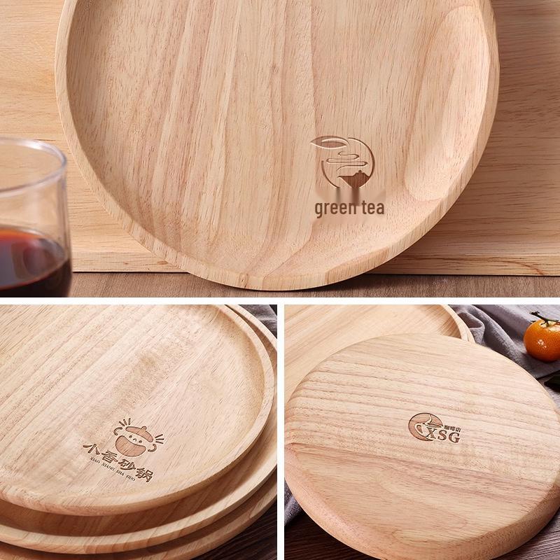 Rubberwood Square Serving Tray