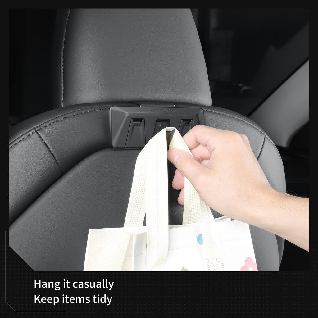 for Tesla Model Y Juniper/Launch 2025 Car Seat Backrest Hook Portable Accessories Model 3 Highland 2025-2025 Hidden Hanging Hook
