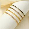Minimalist Bubble Stackable Bracelet 3mm Zirconia Crystal Copper Chain Jewelry Women Men Trendy Daily Wear