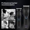 Professional Electric Hair Clipper Set Intelligent Display Speed Adjustable Strong Motor Low Noise