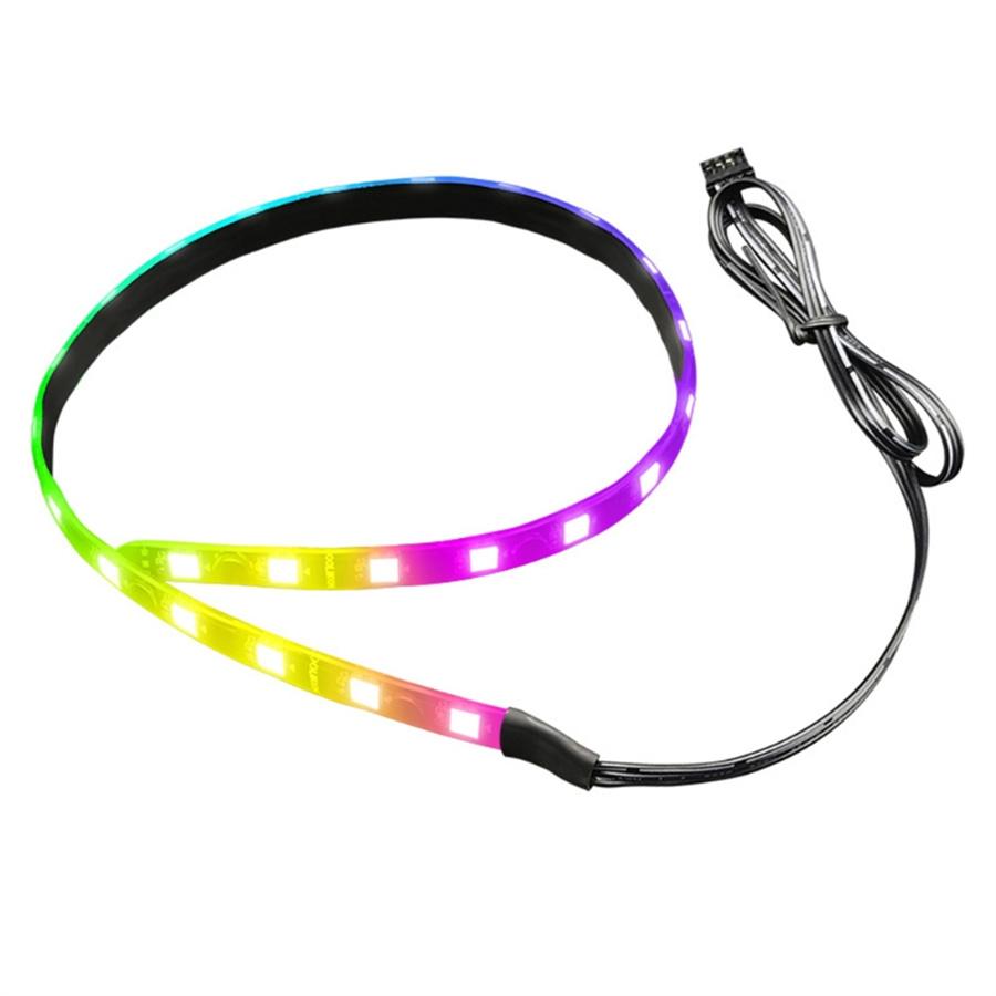 5V 3PIN ARGB/4 PIN RGB LED Soft Bar for PC Case Computer Chassis RGB LED Light Strip 40cm Magnetic Multicolor  1pc